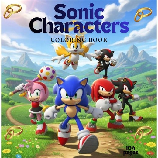 Sonic Coloring Book for Kids – Fun Hedgehog Adventure Coloring Pages, Printable Activity Book for Boys & Girls - Etsy