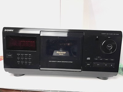 Sony Disc Mega Storage CDP-CX205 200- CD Carousel Changer Player No Remote | eBay