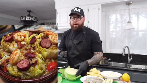 Easy fried cabbage for a comforting dinner for two