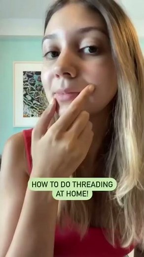 Learn FACIAL THREADING at home! #shorts
