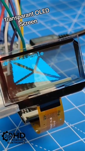 ✨ Transparentes OLED-Display in Action! ✨#oledscreen #transparant #arduino