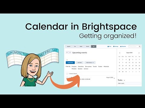 How To Use The Calendar in Brightspace | Teacher Tutorial