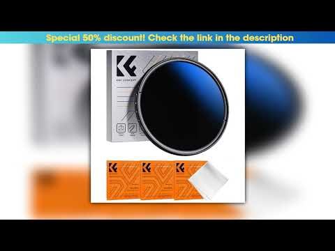 KF Concept Variable ND Lenses Filter Slim Fader Adjustable ND2 to ND400 Neutral Density 37mm 49mm