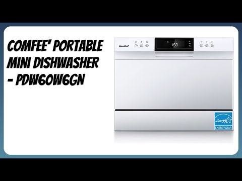 REVIEW (2025): COMFEE' Portable Mini Dishwasher - PDW60W6GN. Features.