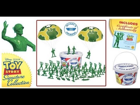 Toy Story Bucket O Soldiers Army Men Unboxing