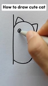 Easy tricks to draw a cute cat #drawingideas #artwork #fbreelsvideo #fbreels | Monica Aguilar