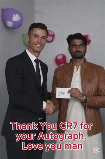 Christiano Ronaldo autograph #youtubeshorts