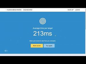 Human benchmark aim trainer 213ms world record