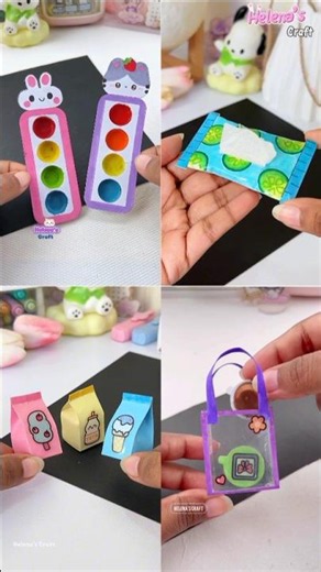 4 Creative Craft Ideas 🤩 #diy #shorts #craft #helenascraft #diyideas