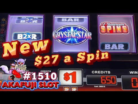 New Crystal Star Platinum Slot Machine 3 Reel Max Bet Bonus Games Free Spins YAAMAVA 赤富士スロット