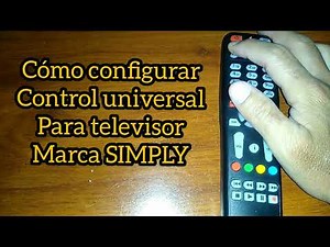 Code for SIMPLY TV. Universal control.