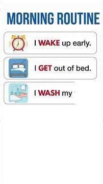 Morning Routine in English | Daily English Sentences for Beginners