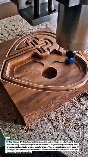 CNC Wood Routing & Engraving Process | Precision Carving with Router Machine.