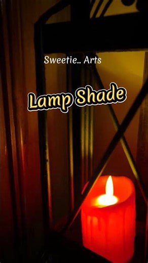 Easy DIY Lamp Shade 🕯️🖤 #homedecor #craft #diy #shorts