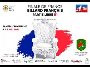 Billard - FINALE DE FRANCE LIBRE N1 - QUARTS DE FINALE SUITE
