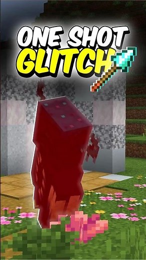 Minecraft Spear One Shot Kill Glitch !