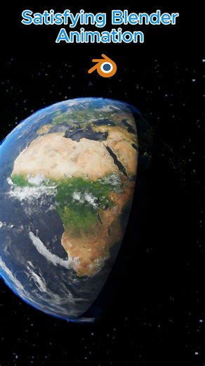 The Smoothness of this Earth Render ! #shorts #share #blender #3danimation #scifi #space