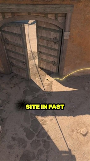 Fast B Site Doors Smoke On Dust 2 #shorts #cs2