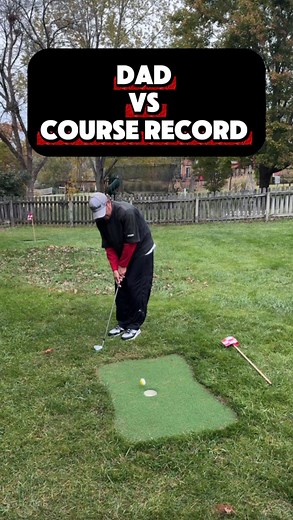 33K views · 185 reactions | Dad vs Isaac’s –5 course record… attempt 12 ⛳️ Is today the day he finally does it?! ” #golfaddict #backyardgolf #backyard #golf #golfing #golfcourse #diy #golflife | Backyardgolfdad | Facebook