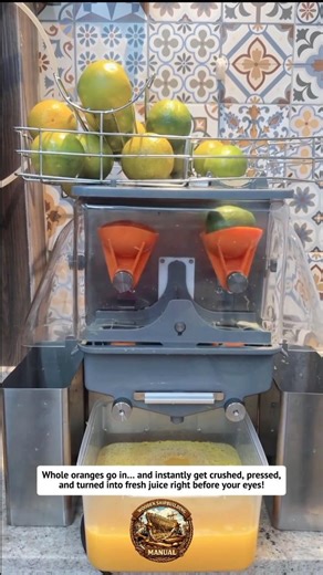 This Machine Turns Whole Oranges Into Juice in Seconds!! #juice #machine #satisfying