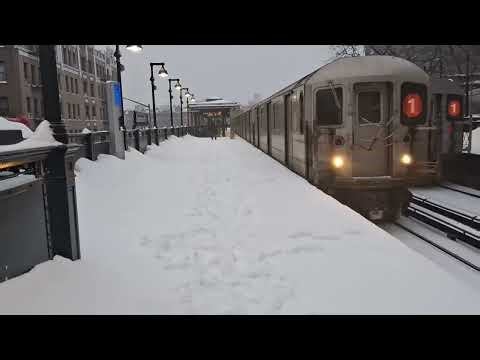 NYC Subway During Snowstorm