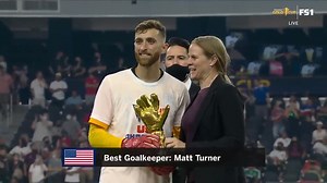219K views · 6.4K reactions | U.S. Soccer MNT's Matt Turner wins Best Goalkeeper of the tournament!  理 | FOX Soccer | Facebook