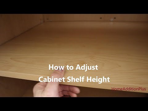 How To Adjust Cabinet Shelf Height