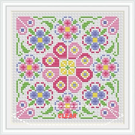 Fox Forest Patchwork Cross Stitch Pattern - Folk Scandinavian Xstitch Chart PDF - Etsy