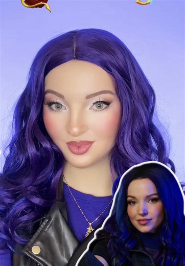 Mal makeup - Descendants 3 💜💙 #mal #descendants3 #disneydescendants #goodtobebad #maldescendants @Disney Descendants @Dove Cameron @Disney Channel @Disney Music