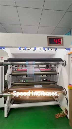 High-Precision Slitting in Action | Efficient Processing for Packaging Roll Film #flexiblepackaging