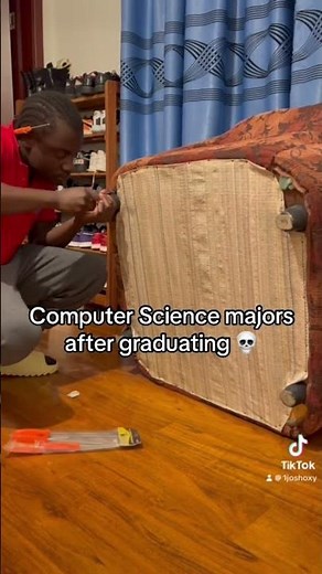 Computer science majors after graduating 😂😭 #computerscience #memes #funny