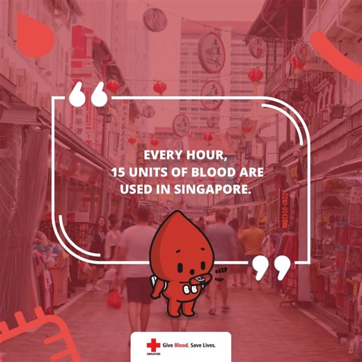 We need about 120,000 units of blood to meet the transfusion needs of patients every year, equivalent to more than 400 units of blood a day! Start the new year by saving 3 lives! #GiveBloodSaveLives #SaveLivesMovement | Singapore Red Cross