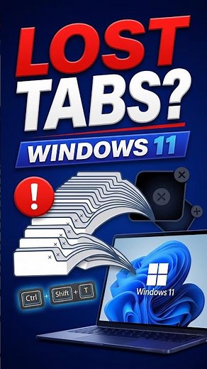 Accidentally Closed All Tabs? DO NOT PANIC! 🛑⚡ #shorts
