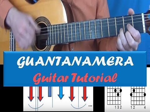 🇨🇺 GUANTANAMERA 🎸 Guitar Tutorial Guajira rhythm - Chords