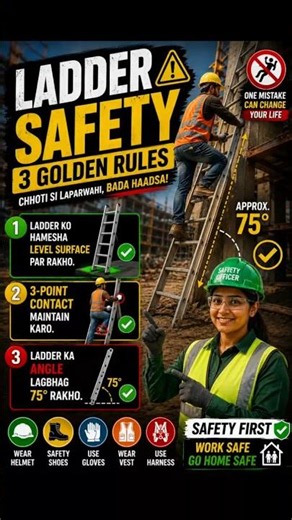 Work Safe, Go Home Safe 🦺 | Construction Safety Rules That Save Lives #shorts