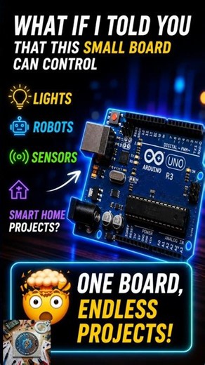🔵 Arduino Uno R3 Explained in 60 Seconds!Learn the basics of Arduino,