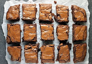 I'll bet you have everything on hand in your pantry to make these "Better than Box Mix" brownies from scratch. They're my go-to recipe and make a family size pan! FULL RECIPE >> http://www.persnicketyplates.com/better-than-box-mix-brownies/ | Persnickety Plates