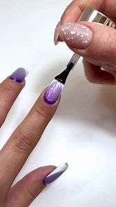 19K views · 326 reactions | Have you felt the mystery conveyed by the purple polarized light? From @nananails_art（Insta） Using #bornpretty Silky White Series：CG002/CG041 (ID55845) X-Jelly Gel：Glitter Jelly 07 （ID58226） #nailart #allshineonme #nailsdesign #frenchnails #ombrenails #xjellynails | Bornpretty | Facebook