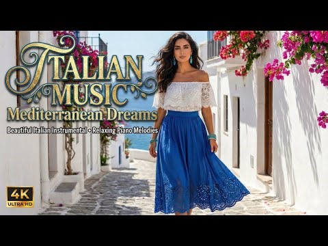🎵 Calm Instrumental Music 🎵Tranquil Italy & Lake Como Scenic Ambience 4K | Italian music