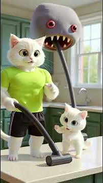VACUUM REVENGE! 😨 Kitten ESCAPES the Evil Monster Vacuum!