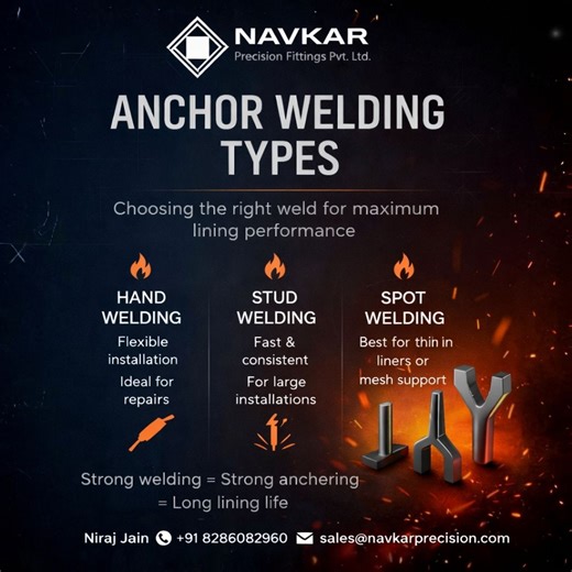Anchor Welding for Refractory Lining Performance | Navkar Precision Fittings Pvt Ltd posted on the topic | LinkedIn
