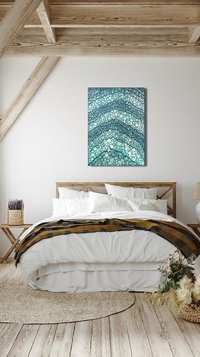“Washed Away” - Tempered Glass mosaic by Nataly Parson (@fun.art.colorado ) #TemperedGlassMosaic #OceanInspiredArt #CoastalWallArt #UnderwaterArtVibes #ModernMosaicArt #USAMadeArt #ArtCollectorsUSA | Nataly Parson