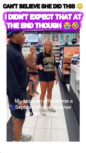 when ur assassin offers u a Sephora shopping spree to get u out 😳#shorts #trending #viral #funny