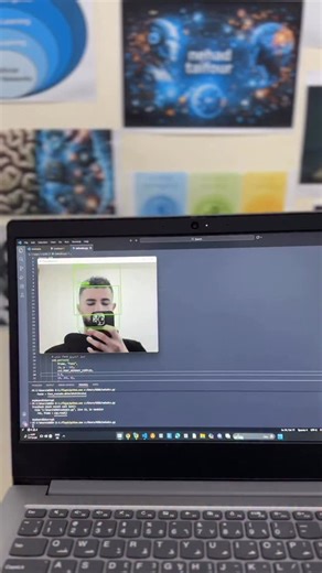 ‎نهاد عامر طيفور |مهندس ذكاء اصطناعي وروبوتات‎ on Instagram‎: "مشروع رؤية حاسوبية (Face Detection) تطبيق عملي بالـ Python و OpenCV لكشف الوجوه مباشرة من الكاميرا بدكم استمر بالسلسلة"‎