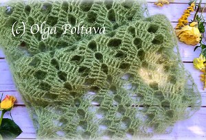 Crochet Pattern, Lacy Ripple Mohair Scarf Crochet Pattern by Olga Poltava, Instant PDF Download - Etsy