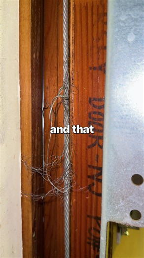 If your garage door cable breaks, step one is easy: hands off. ⚠️ Broken cables make the door unsafe to move, so leave it to the pros and call 877-301-7474 for expert service you can trust! #garagedoors #garagedoor #broken #cable #repair
