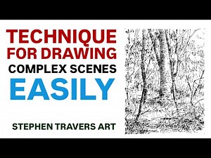 Secret for Drawing Complex Scenes EASILY