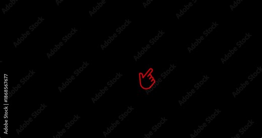 Finger swipe right gesture animation on transparent background. finger swipe gestures fast and slow. clicking to virtual screen on chroma key background