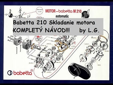 Skladanie Motora BABETTA 210 // Kompletný návod!!!
