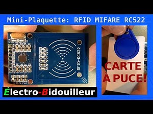 EB_#204 Mini-Plaquette: RFID MIFARE RC522, Carte-Puce et Porte-Clé